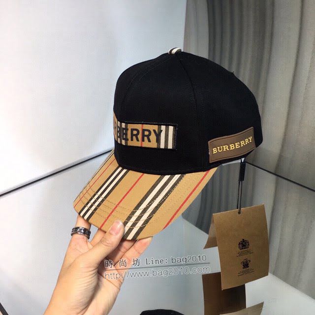 Burberry新品男士帽子 巴寶莉刺繡棒球帽鴨舌帽  mm1267